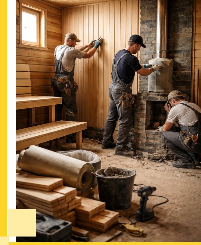 Ремонт бань под ключ в Лесозаводске от 46521 р. | ЭриданЛсз