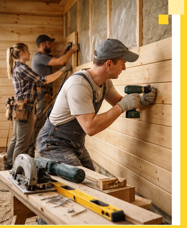 Обшивка бань под ключ в Лесозаводске: отделка стен и потолков