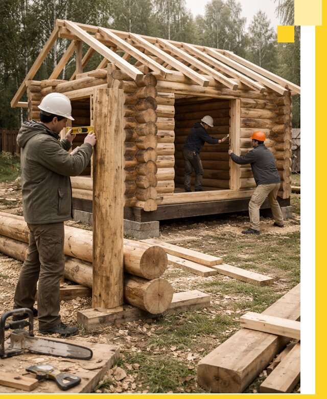 Строительство бань для дачи под ключ в Лесозаводске с доставкой и монтажом