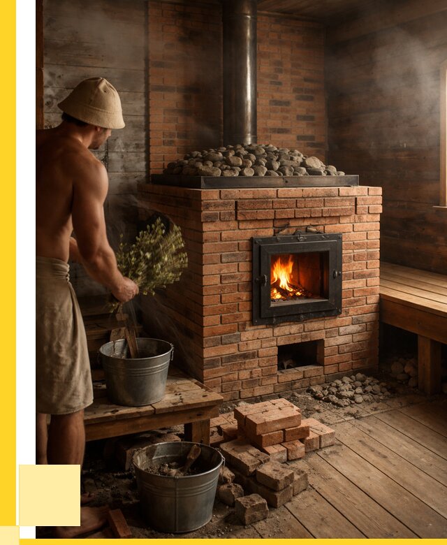 Кирпичные банные печи в Лесозаводске от 93042 р. | ЭриданЛсз
