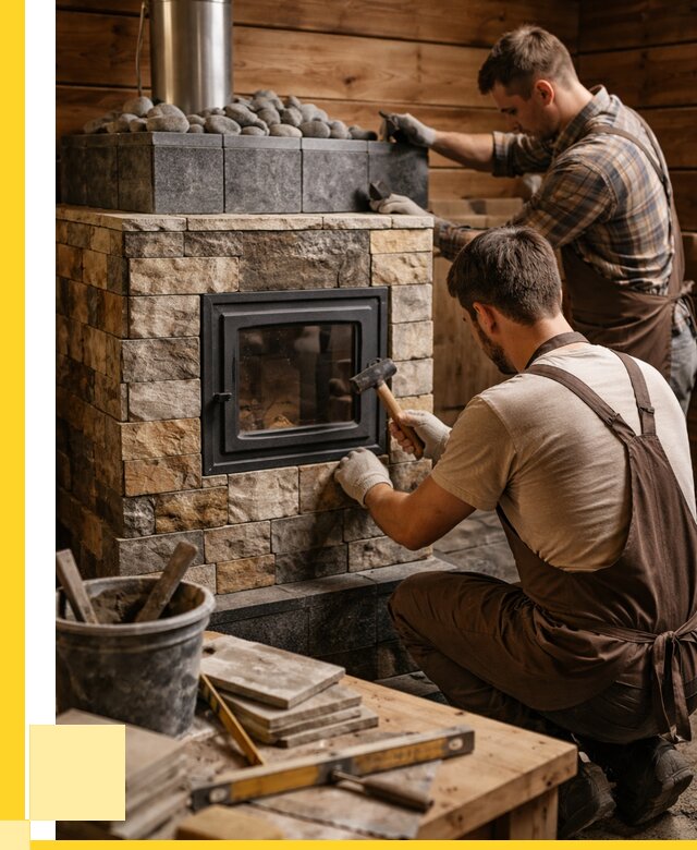 Облицовка банной печи в Лесозаводске от 15507 р. | ЭриданЛсз