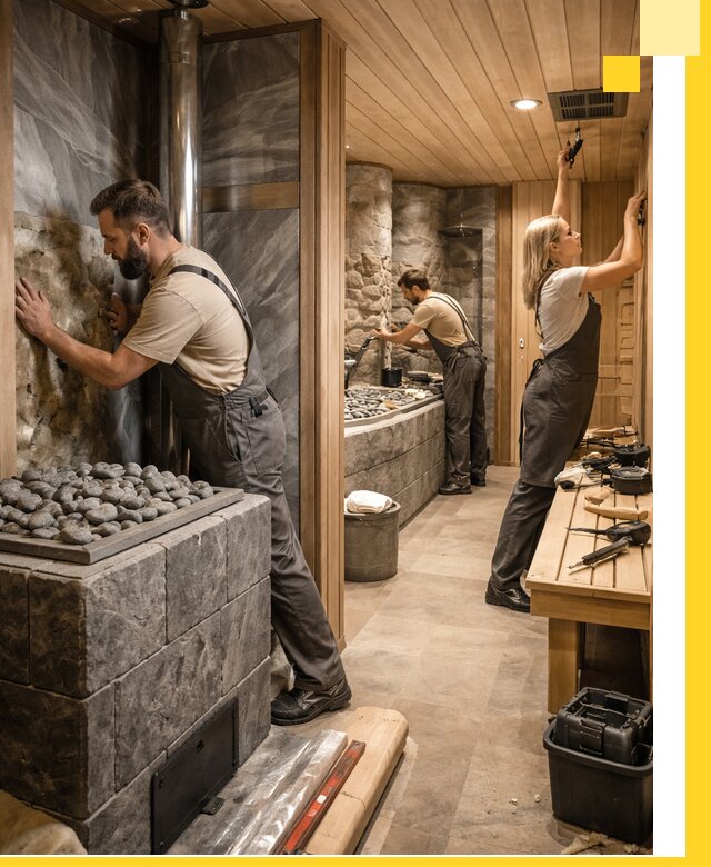 Строительство бань и SPA процедур в Лесозаводске под ключ и отделкой
