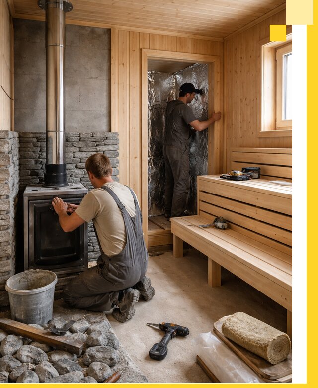 Строительство и изготовление бань под ключ в Лесозаводске