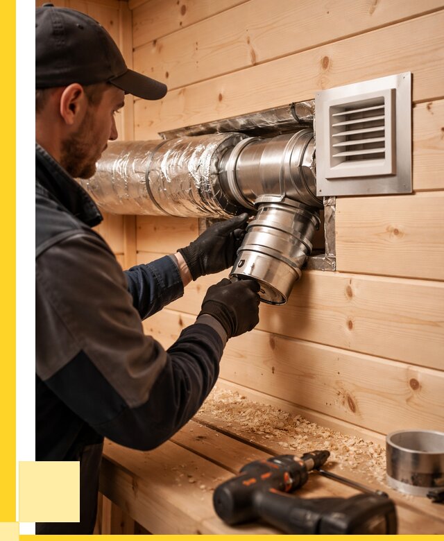 Монтаж вентиляции бани в Лесозаводске от 12406 р. | ЭриданЛсз