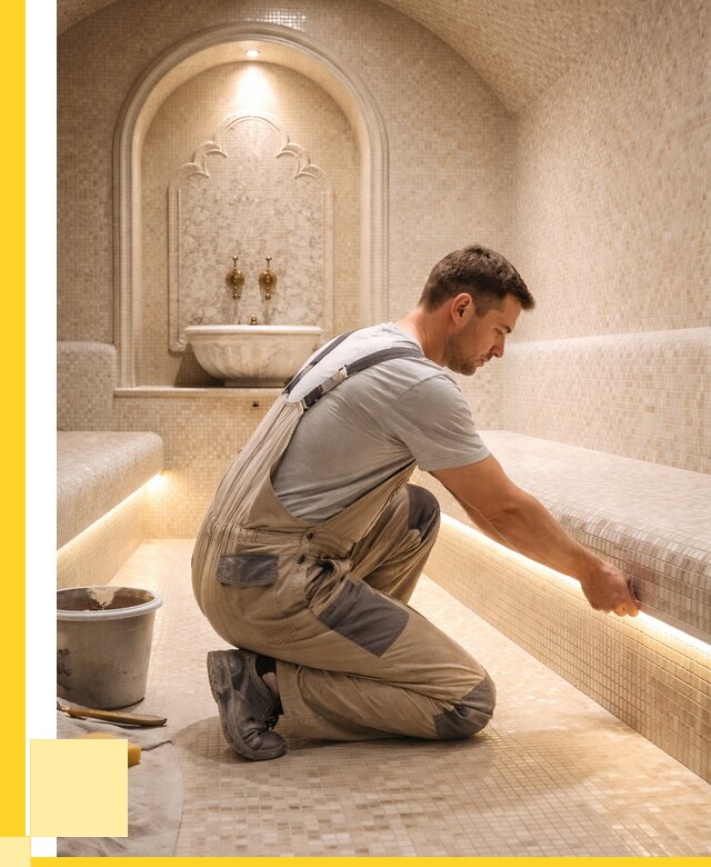 Отделка хамамов под ключ в Лесозаводске от 5686 р. | ЭриданЛсз