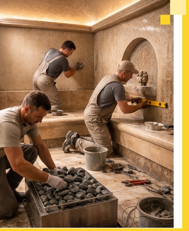 Проектирование и строительство хамама и сауны в Лесозаводске