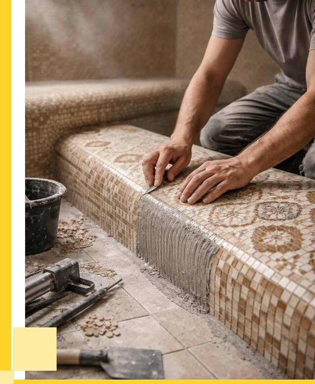 Плитка для хамама под ключ в Лесозаводске от 3618 р. | ЭриданЛсз