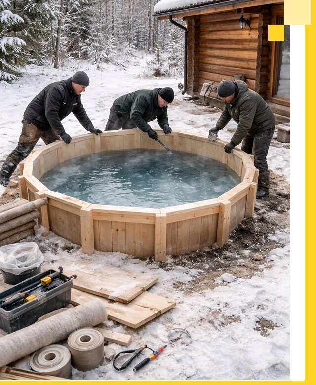 Изготовление и установка ледяных купелей под ключ в Лесозаводске