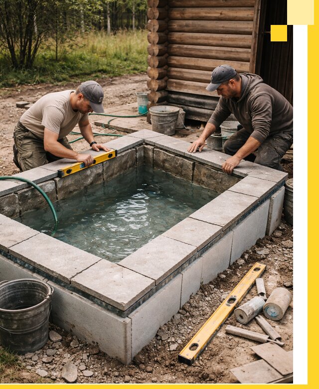 Изготовление и установка холодных купелей под ключ в Лесозаводске